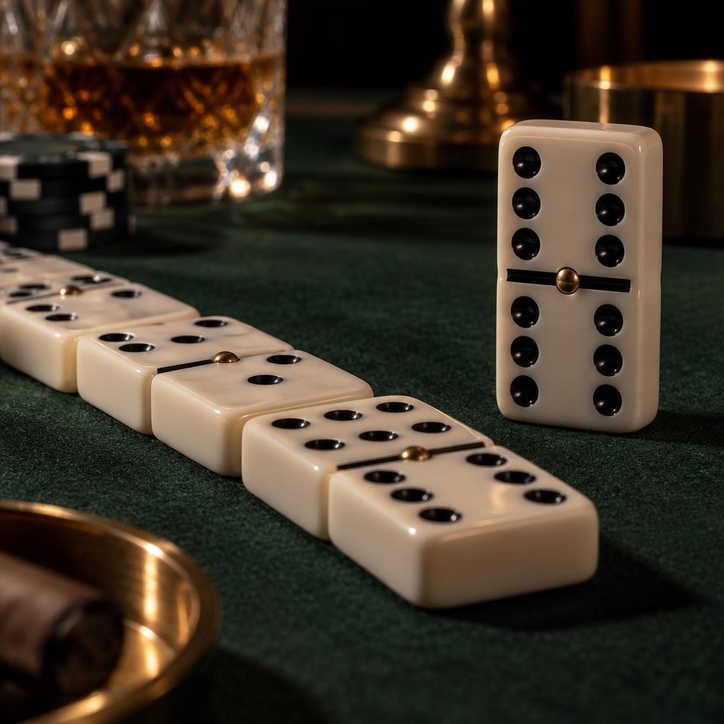 Pyès domino ak drapo ameriken